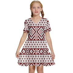 Kids  Short Sleeve Tiered Mini Dress 