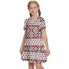 Kids  Short Sleeve Tiered Mini Dress 