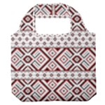 Ukrainian Folk Seamless Pattern Ornament Premium Foldable Grocery Recycle Bag