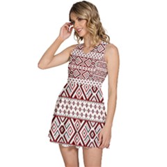 Sleeveless High Waist Mini Dress 