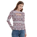 Women s Cut Out Long Sleeve T-Shirt 