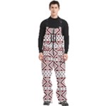 Ukrainian Folk Seamless Pattern Ornament Men s Front Zip Ski And Snowboard Bib Pants