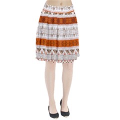 Ethnic Traditional Seamless Pattern Pleated Skirt from ArtsNow.com