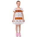 Kids  Short Sleeve Velvet Dress 