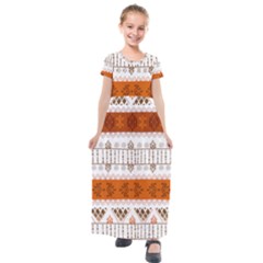 Kids  Short Sleeve Maxi Dress 