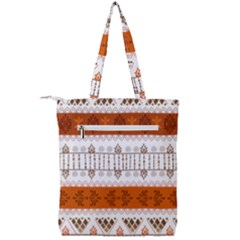 Double Zip Up Tote Bag 