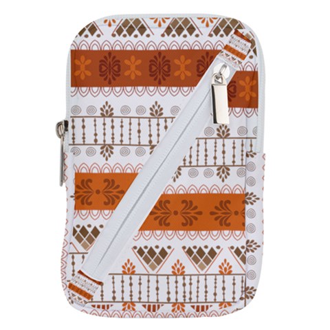 Ethnic Traditional Seamless Pattern Belt Pouch Bag (Small) from ArtsNow.com