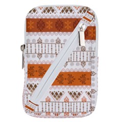 Ethnic Traditional Seamless Pattern Belt Pouch Bag (Small) from ArtsNow.com