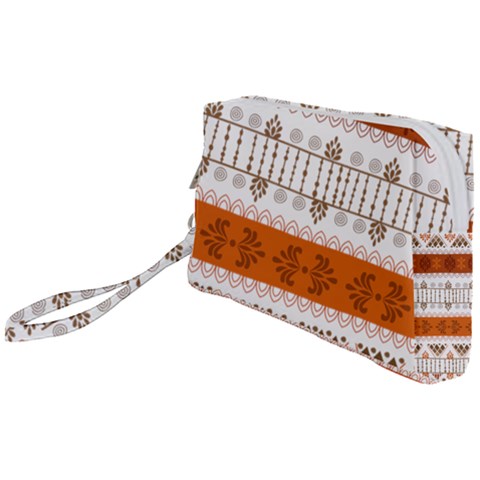 Ethnic Traditional Seamless Pattern Wristlet Pouch Bag (Small) from ArtsNow.com