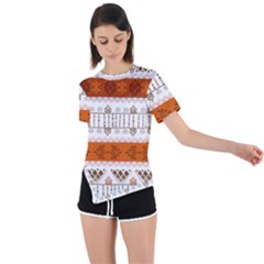 Asymmetrical Short Sleeve Sports T-Shirt 