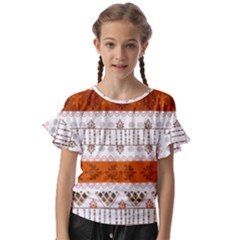 Kids  Cut Out Flutter Sleeves 