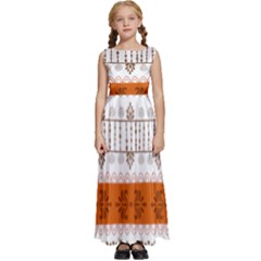 Kids  Satin Sleeveless Maxi Dress 