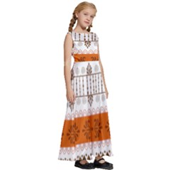 Kids  Satin Sleeveless Maxi Dress 