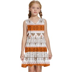 Kids  Sleeveless Tiered Mini Dress 