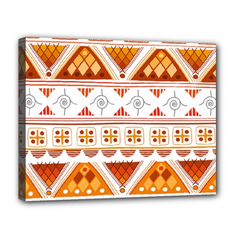 Bright Aztec Ethnic Seamless Pattern Canvas 14  x 11  (Stretched) from ArtsNow.com