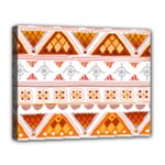 Bright Aztec Ethnic Seamless Pattern Canvas 14  x 11  (Stretched)