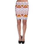 Bright Aztec Ethnic Seamless Pattern Bodycon Skirt