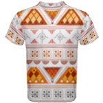 Bright Aztec Ethnic Seamless Pattern Men s Cotton T-Shirt