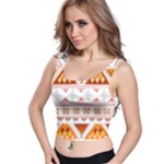 Bright Aztec Ethnic Seamless Pattern Crop Top