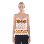 Bright Aztec Ethnic Seamless Pattern Spaghetti Strap Top