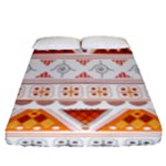 Bright Aztec Ethnic Seamless Pattern Fitted Sheet (Queen Size)