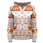 Bright Aztec Ethnic Seamless Pattern Women s Pullover Hoodie