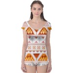 Bright Aztec Ethnic Seamless Pattern Boyleg Leotard 