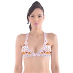 Bright Aztec Ethnic Seamless Pattern Plunge Bikini Top