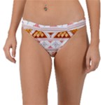 Bright Aztec Ethnic Seamless Pattern Band Bikini Bottoms