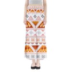 Bright Aztec Ethnic Seamless Pattern Full Length Maxi Skirt