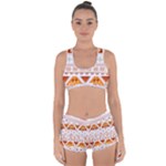 Bright Aztec Ethnic Seamless Pattern Racerback Boyleg Bikini Set