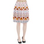 Bright Aztec Ethnic Seamless Pattern Pleated Skirt