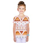 Bright Aztec Ethnic Seamless Pattern Kids  One Piece T-Shirt