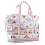 Bright Aztec Ethnic Seamless Pattern Sports Shoulder Bag with Shoes Compartment