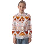 Bright Aztec Ethnic Seamless Pattern Kids  Long Sleeve Shirt