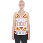 Bright Aztec Ethnic Seamless Pattern Piece Up Tank Top