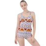 Bright Aztec Ethnic Seamless Pattern Boyleg Tankini Set 