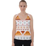 Bright Aztec Ethnic Seamless Pattern Velvet Tank Top