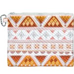 Bright Aztec Ethnic Seamless Pattern Canvas Cosmetic Bag (XXXL)