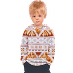 Bright Aztec Ethnic Seamless Pattern Kids  Overhead Hoodie