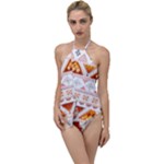 Bright Aztec Ethnic Seamless Pattern Go with the Flow One Piece Swimsuit