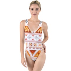 High Leg Strappy Swimsuit 