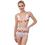 Bright Aztec Ethnic Seamless Pattern Tied Up Two Piece Swimsuit