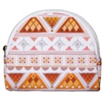 Bright Aztec Ethnic Seamless Pattern Horseshoe Style Canvas Pouch