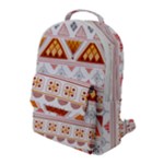 Bright Aztec Ethnic Seamless Pattern Flap Pocket Backpack (Large)