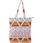 Bright Aztec Ethnic Seamless Pattern Double Zip Up Tote Bag