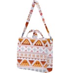 Bright Aztec Ethnic Seamless Pattern Square Shoulder Tote Bag