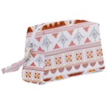 Bright Aztec Ethnic Seamless Pattern Wristlet Pouch Bag (Large)