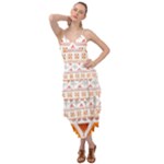 Bright Aztec Ethnic Seamless Pattern Layered Bottom Dress