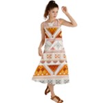 Bright Aztec Ethnic Seamless Pattern Summer Maxi Dress